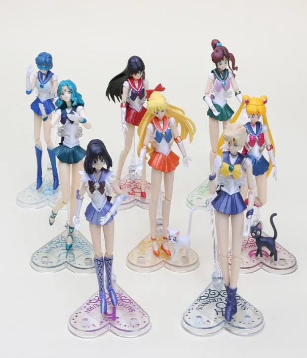일본 액션 피겨 애니메이션 피지 아트 상자 상호 교환 가능한 얼굴 Chibiusa Sailor Moon Girls Gift Toys7237549