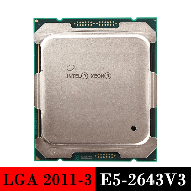 Begagnade serverprocessor Intel Xeon E5-2643V3 CPU LGA 2011-3 för x99 2643 V3 LGA2011-3 LGA20113