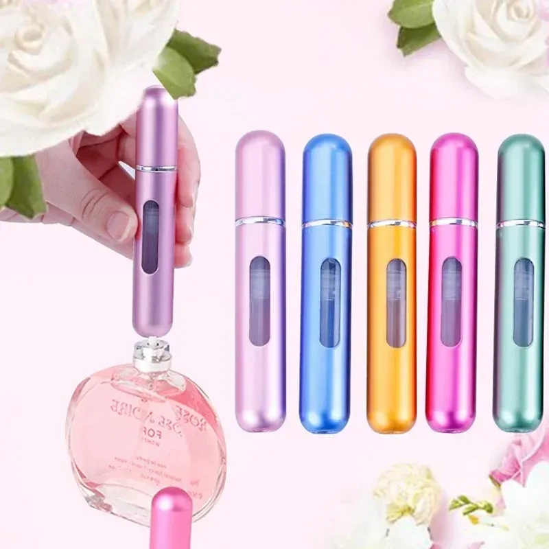 5mlポータブルミニ補充可能な香水ボトルスプレー香料ポンプ空の化粧品コンテナ旅行ツールのアトマイザーボトル