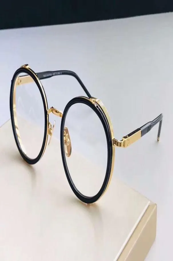 Модные круглые очки для очков рамки черные золотые рамы очков оптические мужские новые WTH Box2373756
