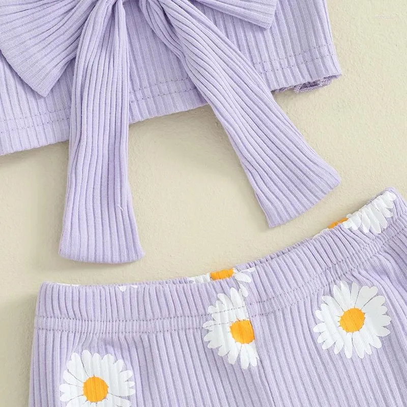Clothing Sets Baby Girl 2Pcs Summer Outfits Sleeveless Cami Tops Daisy Print Pants Set Toddler Clothes