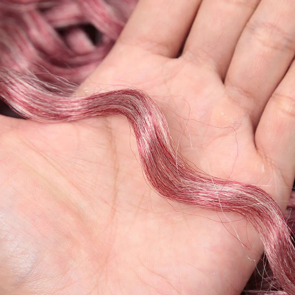 ludzkie kręcone peruki 24 -calowe kręcone włosy głębokie skręt hawajski kręcona rosyjska biała peruka curl