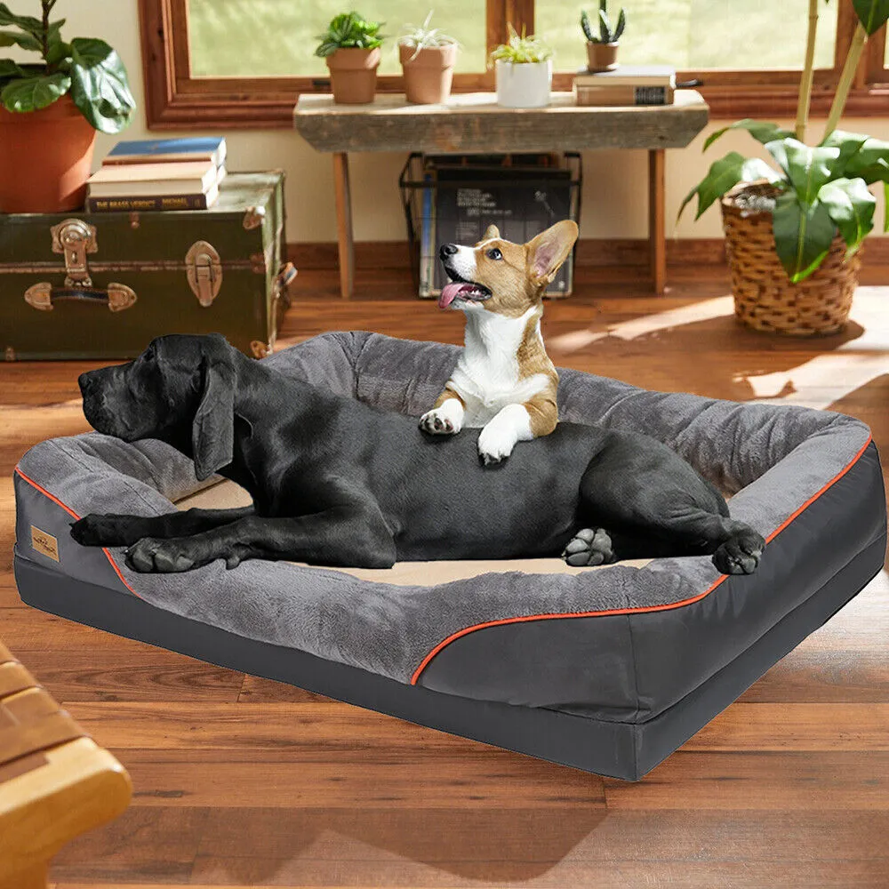 Extra Large Orthopedic Dog Bed With Waterproof Sponge Foam Lounge Photo Inspiration