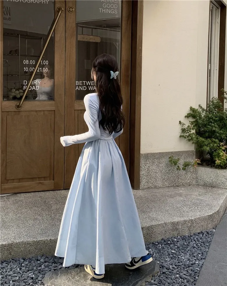 empire line long sleeve dress V Neck Maxi With Sleeves Empire Waist Dress Empire Waist Maxi Dress With this dress will showcase your impeccable style in any scene. Cream and Neon Pink -