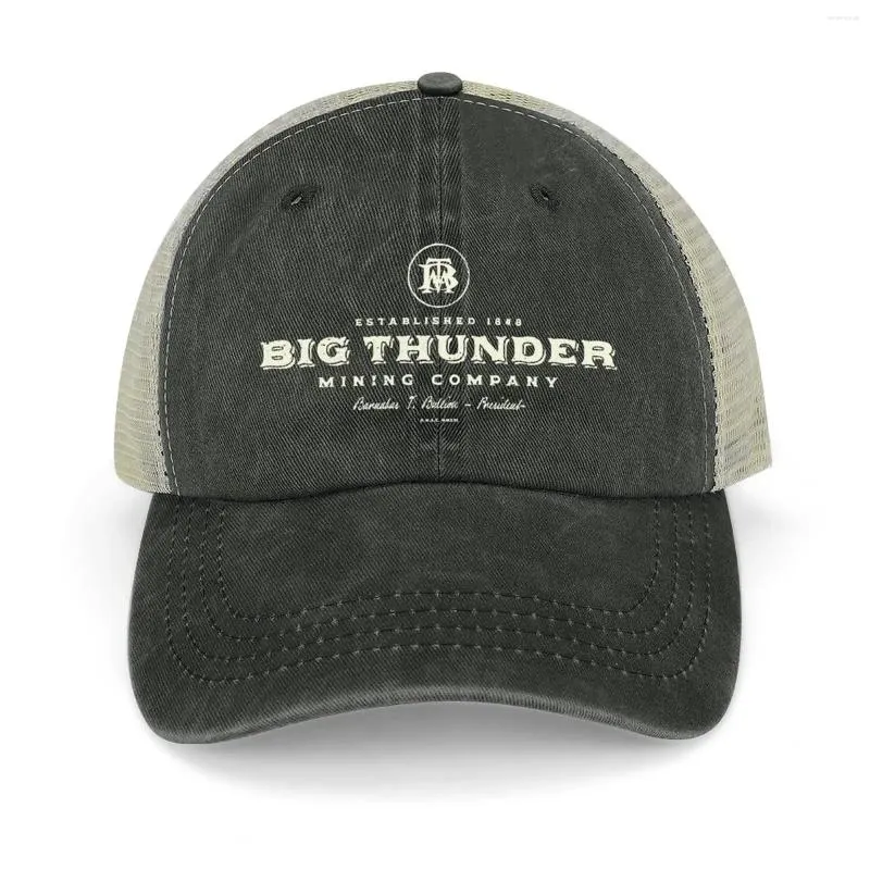 Ball Caps Big Thunder Mining Company - Serie de parques temáticos Cowboy Hat Trucker Montaña Sports Cap Girl's Hats Men's