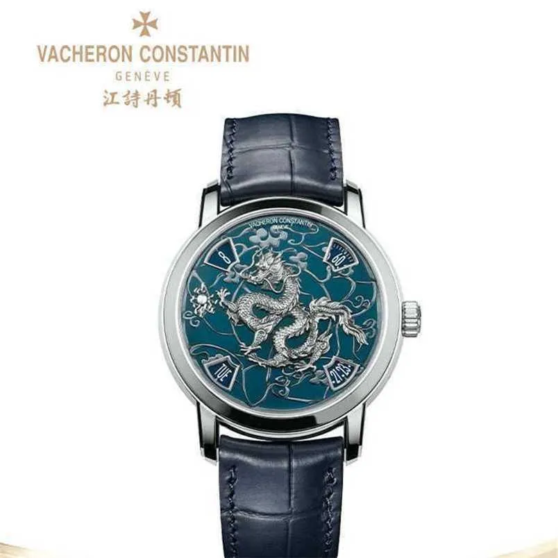 ZF Factory Vacherosconstantin Automatisk rörelse Män Kvalitet Denton Art Dragon YearDWC4