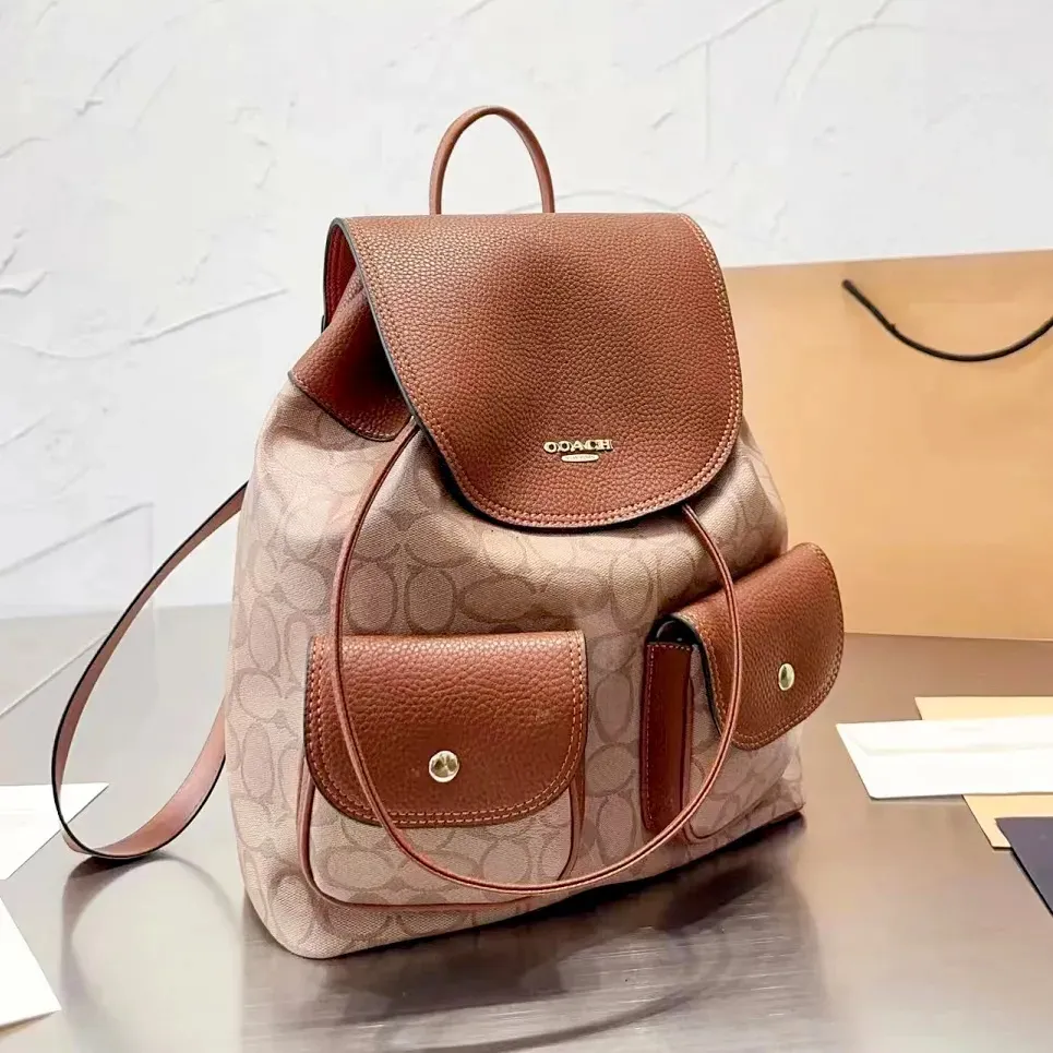 Women Coache Backpack Projektant torby szkolne mody męskie skórzane opakowania torby luksurys laptop torebka bagaż podróż duża pojemność na ramię w torby na książki crossbody