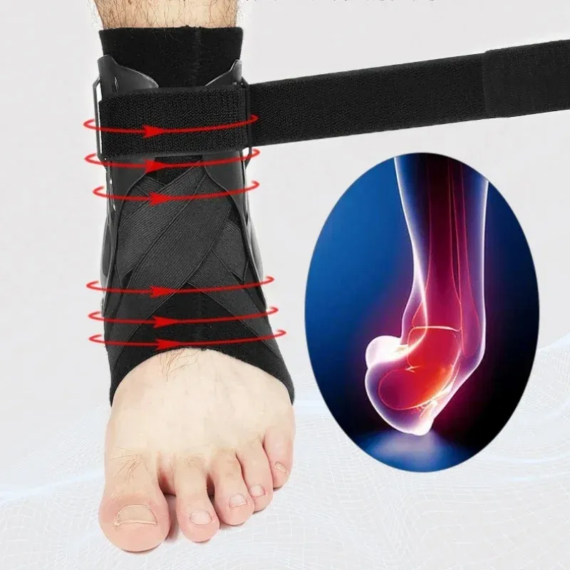 2024 Support de support Sangle Banage du pied Pute de pied Protecteur Réglable Entrée de la cheville Stabilitrice Fasciite Plantar Fasciitis pour la cheville