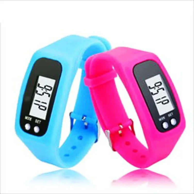 Display Fitness Step Count Tracker Sports Smart Watch Bracelet LED Pedometer Running Steps Walking Calorie Counter