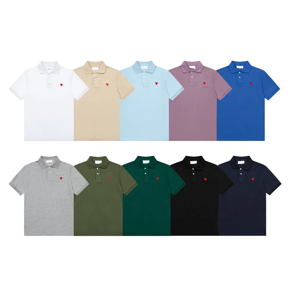 Herren-T-Shirts Europäische Station Luxusdesigner Casual Polo Shirt Herren T-Shirt Klassische Feste Farbe G Buchstaben Stickerei