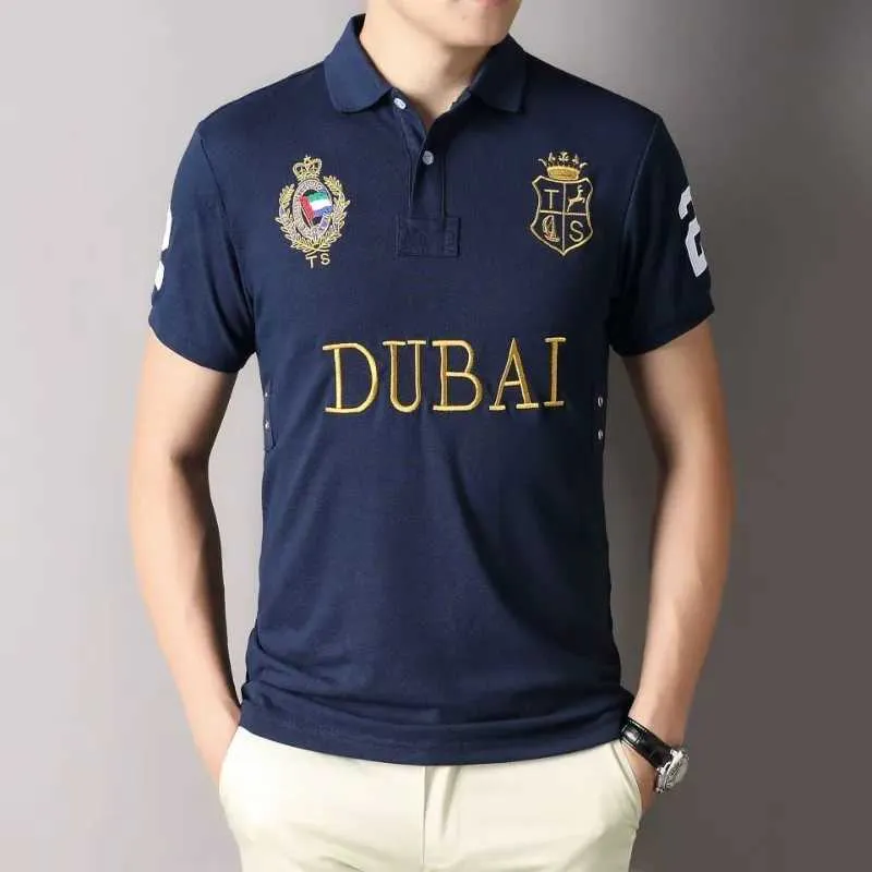 T-shirts masculins Summer 100% pur coton homme polo