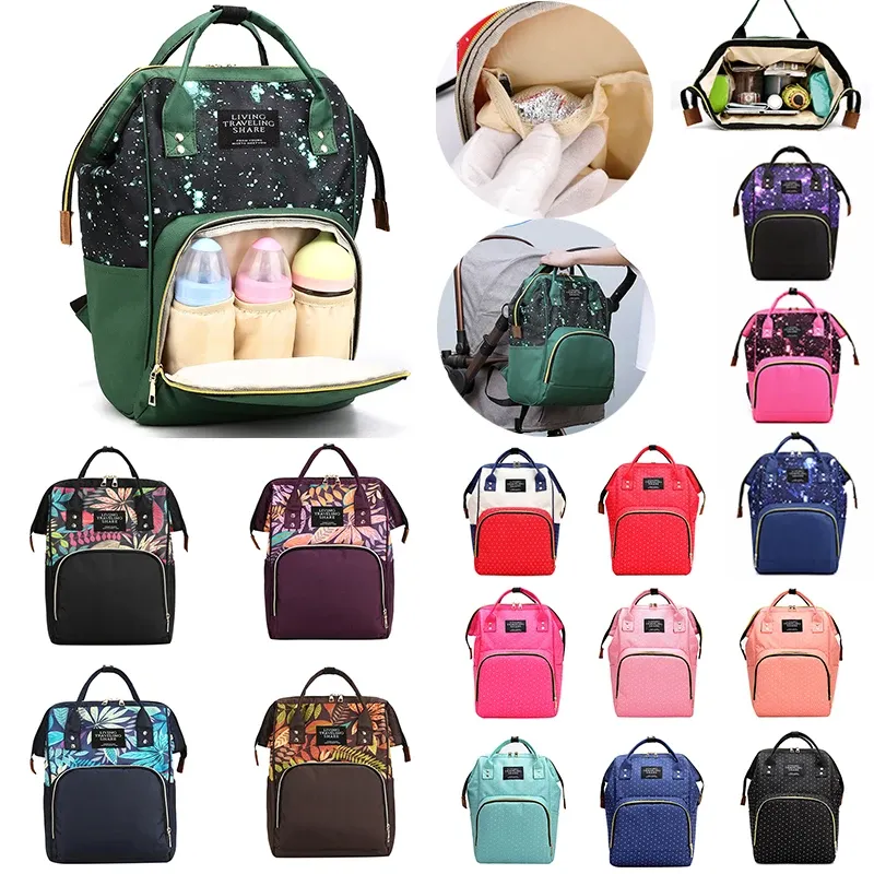 Bags Large Capacity Mummy Maternity Nappy Bag Outdoor Mom's Backpack Nursing Bag Mummy Travel Backpack Zippers Baby Care Bag