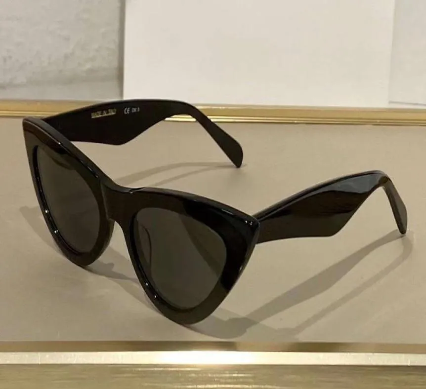 40019 occhiali da sole classici di gatto da sole nera lente grigio sonnenbrille gafa de sol women women fashion occhiali uv400 protezione occhiali con 3915665