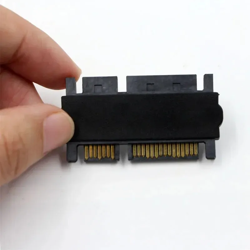 High Quality SATA 22 Pin Male-to-male Adapter Hard Drive Adapter with SATA 7+15Pin Straight Adapter Card for Data Sharing and Storage