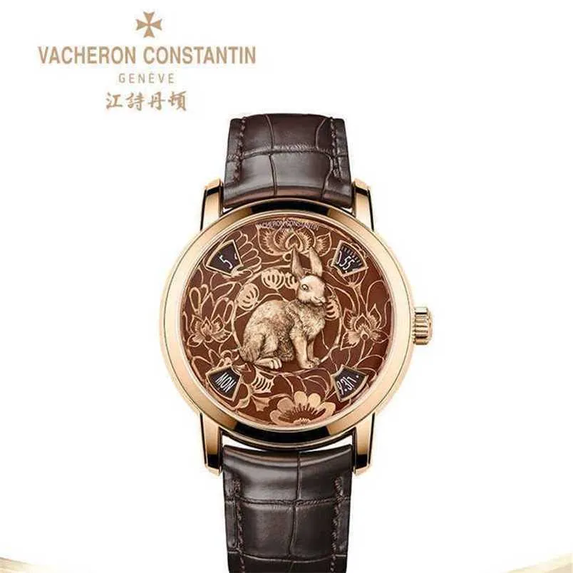 ZF Factory Vacherosconstantin Mouvement automatique Série de qualité supérieure Rabbit Notnigsmen Watch Sobroche en acier inoxydable avec miroir saphir