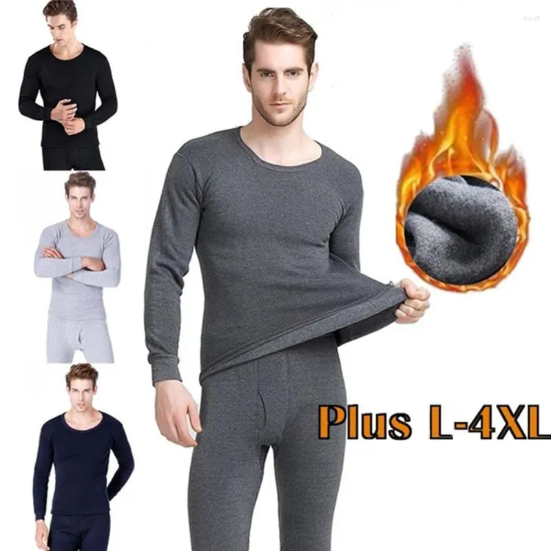 Herren Thermal Unterwäsche Sets für Männer Winter Thermo Long Johns Kleidung Dicke Kleidung L-4xl-Anzug