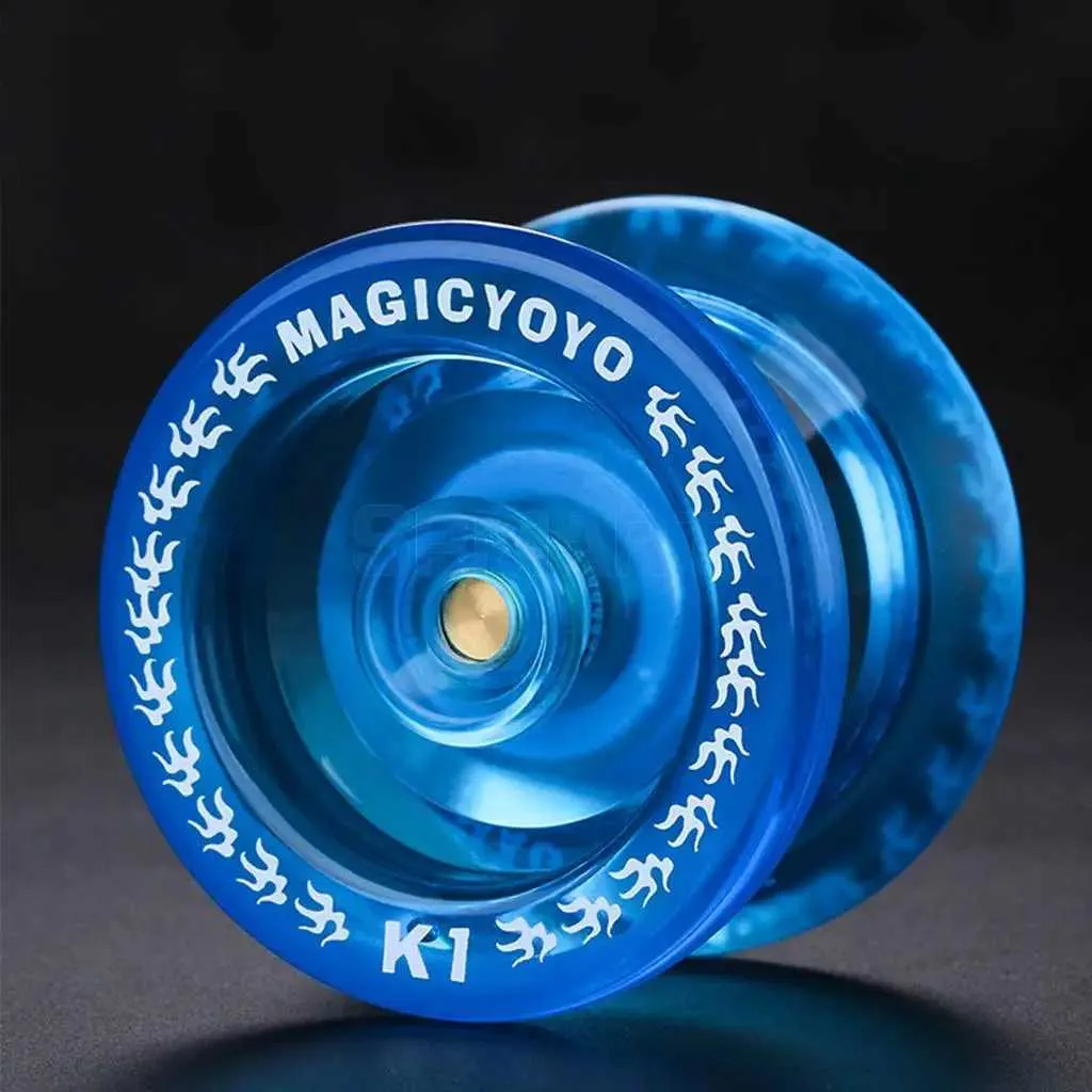  Responsive YoYo Ball Professional K1 Yoyo w/ Strings for beginner advanced users (Crystal Blue)