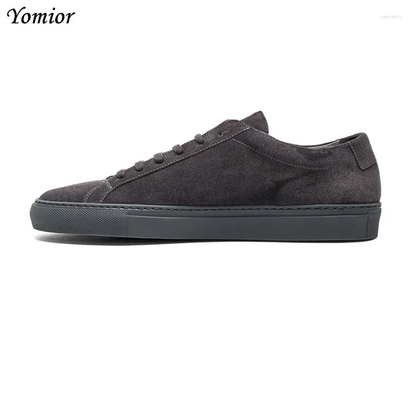 Casual Shoes Yomior High Quality Men Fashion Autumn Comfortable Genuine Leather Formal Flats White Loafers Sneakers