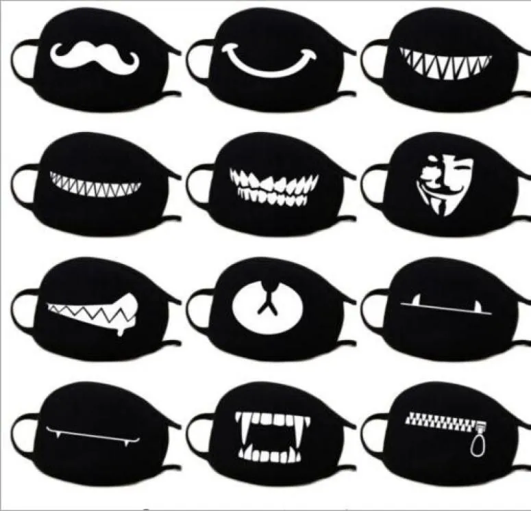 Katoenen stofdichte mond gezicht masker anime cartoon lucky beer vrouwen mannen dempen gezicht mond maskers gb8879416411