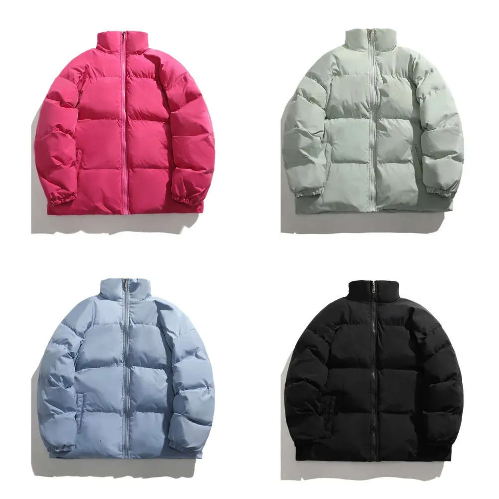 Down heren winterjas vrouwen casual vaste stand kraag lagen vrouwelijke warme parka's vrouw