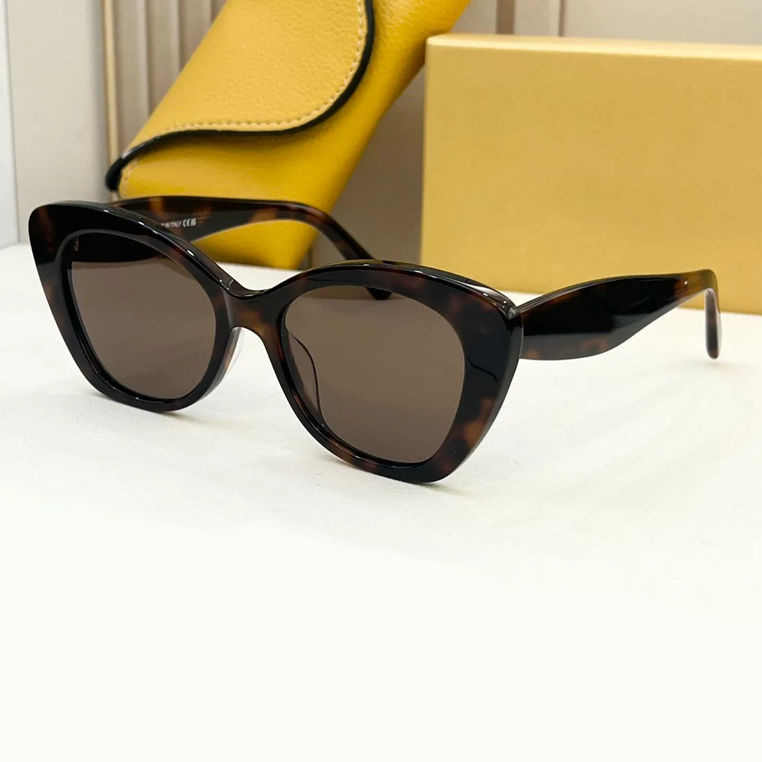 Óculos de sol de olho de gato lentes marrons douradas homens homens tons de verão sunnies lunettes de soleil uv400 óculos