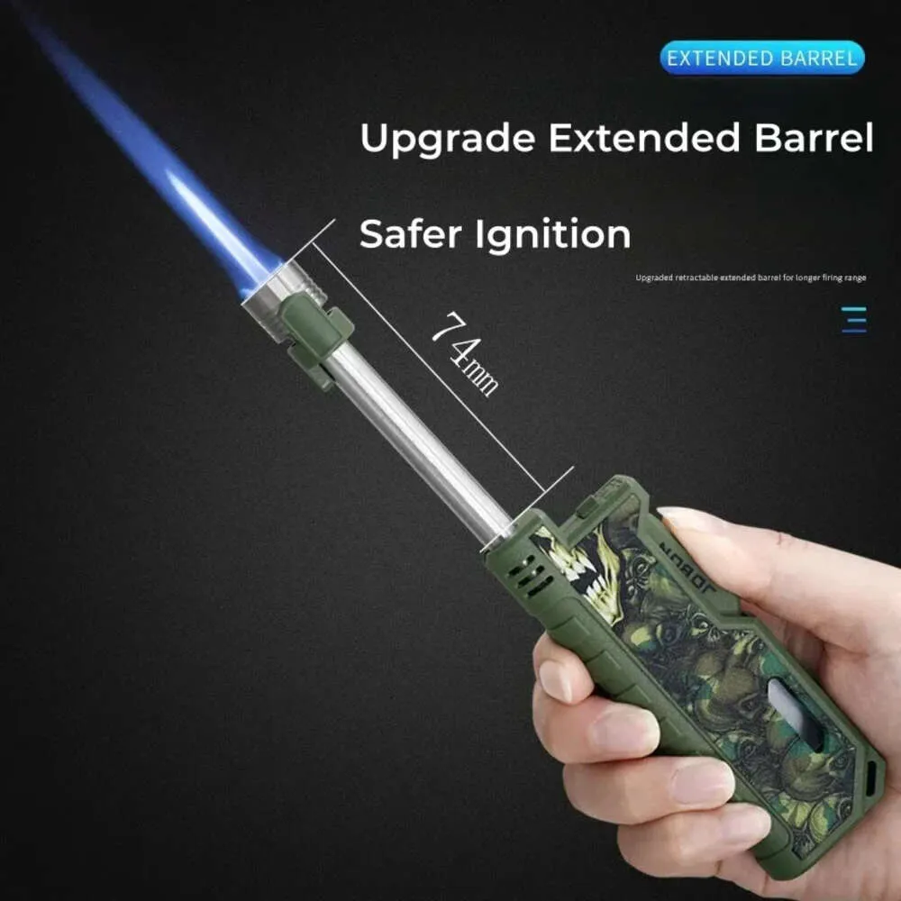 Jobon Metal Welding Torch Lighter Barbecue Cooking Candle Outdoor Camping Tool Telescop Tube Tänds pistol utan gas tändare