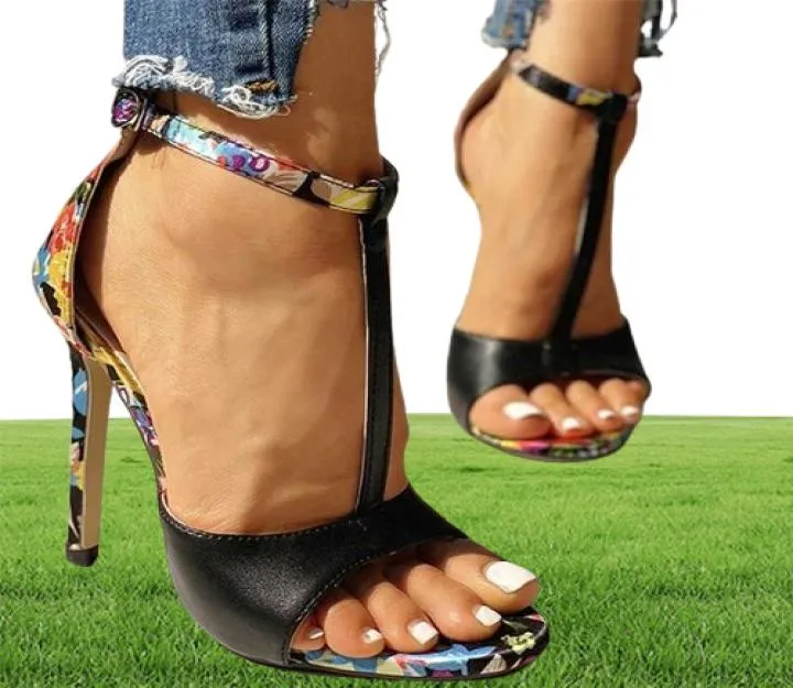 TSTRAP High Heels Sandals Chaussures Femme Сексуальные туфли для стриптизершей женщины 2022New Peep Toe Summer Shoes fem4746570