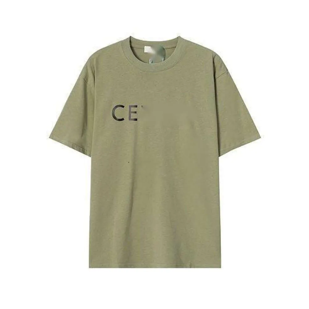 Celinnes T Shirt Designer T Shirt Luxury Fashion Womens Summer New Classic Letter High Quality Casual Loose Cotton Short Slve For Men And Women