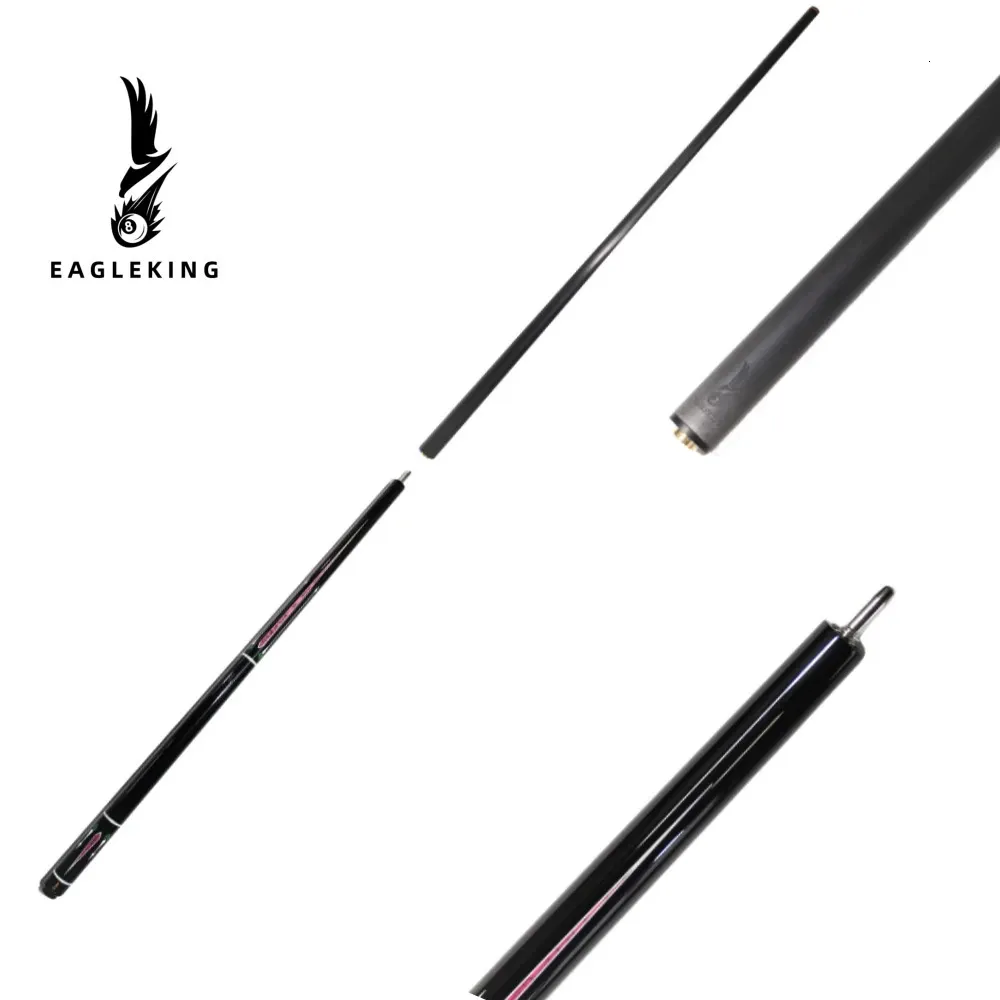 Billiard Cue Albero in fibra di carbonio 1/2 Piscina in legno di Doct Tech Sli diviso 12,9 mm Dimensione della punta nera Tecnologia Black Fibra in fibra Cue 240415