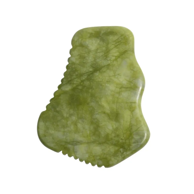 Gran jade jade gua sha herramienta de masaje de sierra de sierra guasha tablero de raspado para elevación facial masaje completo masaje curación piedra belleza cuidado de la piel masajeador