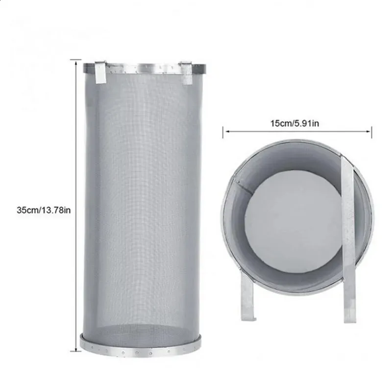 Stainless Steel Brew Filter Cylinder - Hop Strainer For Home Brewing Beer