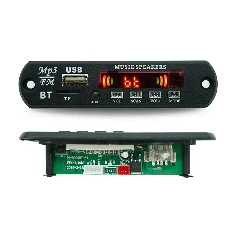 Bluetooth 5.0 mp3/WMA/WAV/APE/FLAC Decoder Board Car Audio USB FM Radio Module mp3 Bluetooth Music Player