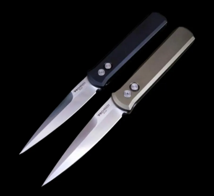 Protech bıçakları Godfather 920 Otomatik Katlanır Bıçak 154cm Blade CNC 6061T6 Sap Hunt Kamp Hayatta Kalma Taktik Katlanır Knife3431058