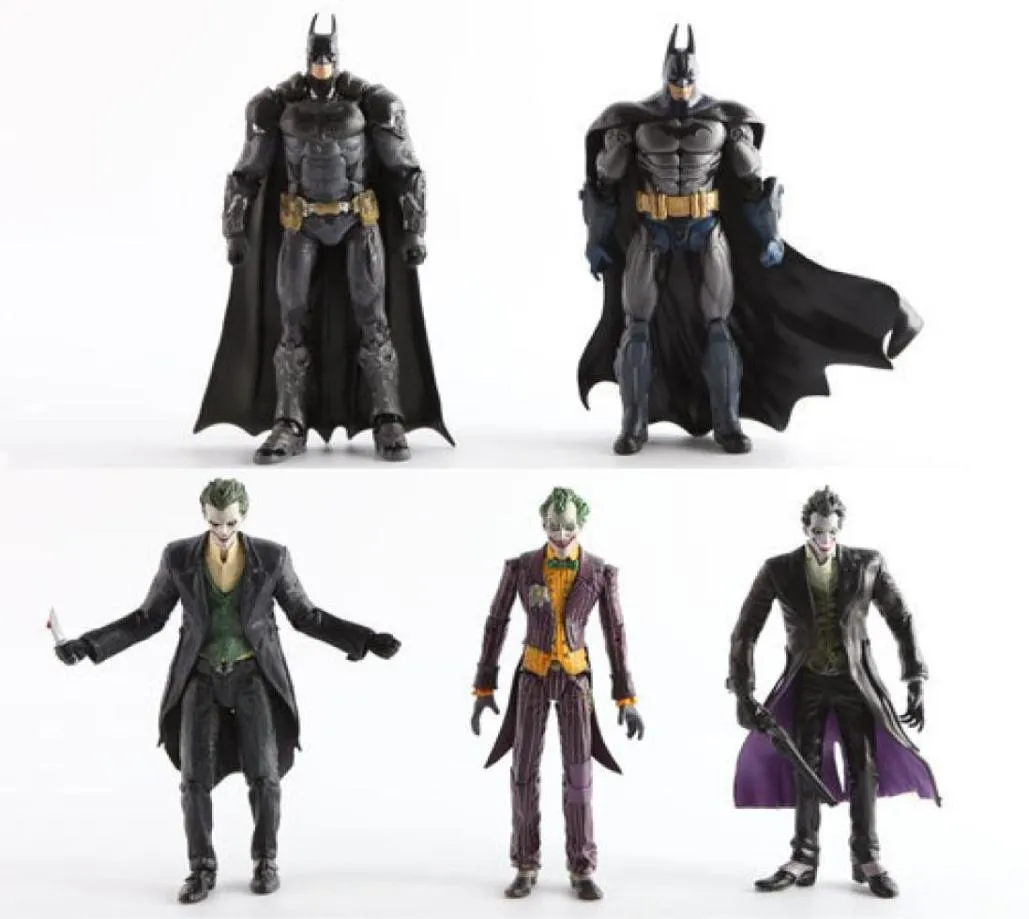 Orijinal DC Batman Joker PVC Aksiyon Figürü Koleksiyon Modeli Oyuncak 7 inç 18cm 15 Stiller C190415017550928