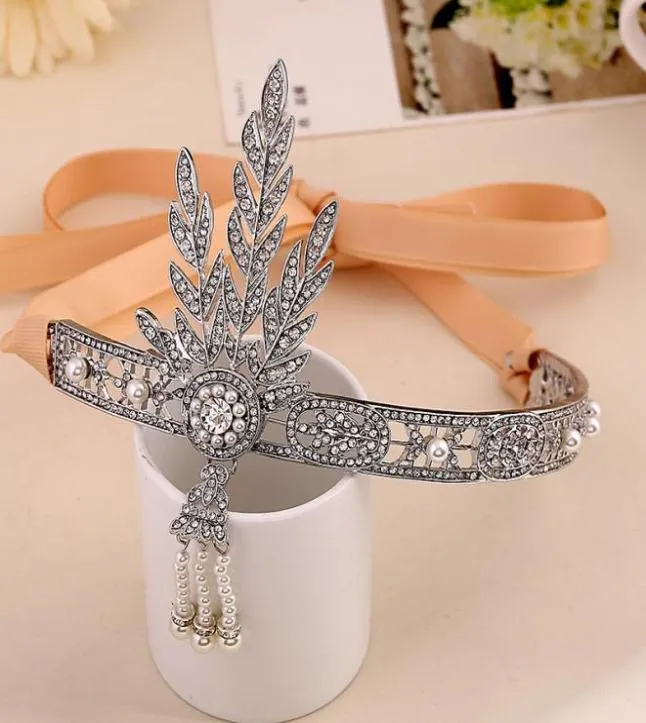 Клапалка 1920 -х годов Great Gatsby Hair Jewelry Wedding Heardsd