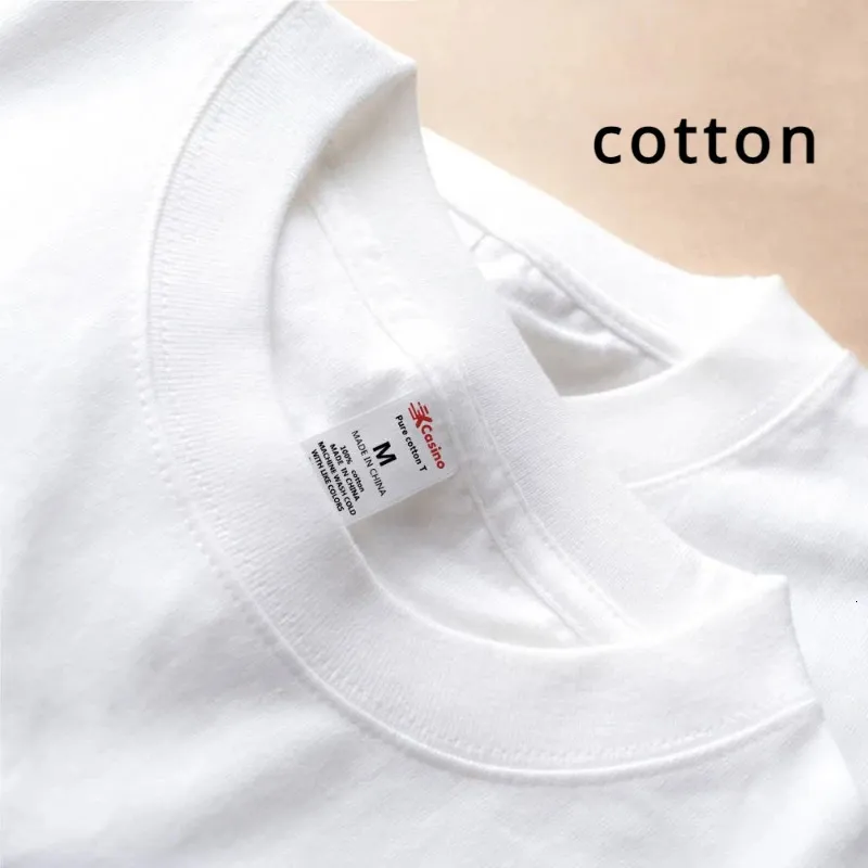 Män kvinnor 100 bomull tshirt fast färg trend fritid kort ärm svart vit grå hög kvalitet tung tyg lös t -shirt 240417