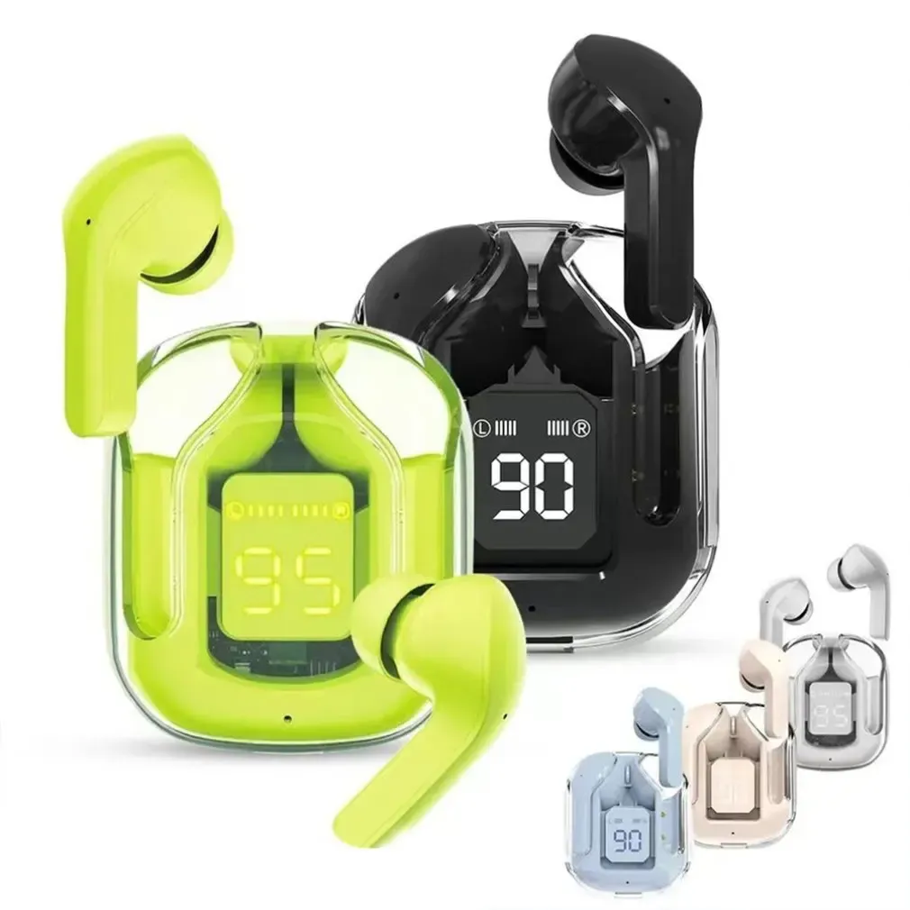 BT30 ENC -brusavbrott Trådlös Bluetooth Earbuds Hifi Stereo -hörlurar med digital visningsladdningsfodral Vattentät spel