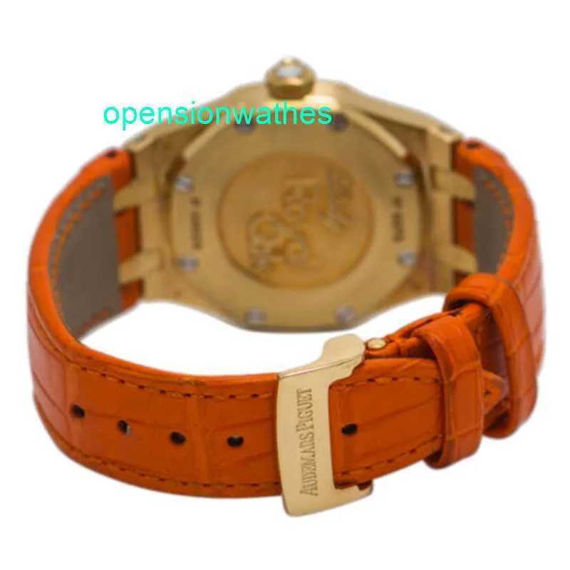 AUDEMAR Pigue Luxury Montres Automatic Watch Men's Automatic Audemar Pigue Royal Oak Ladies 67601ba.zz.d012cr.02 Quartz Watch 18K YG MOP CABLE 33 mm fnlu