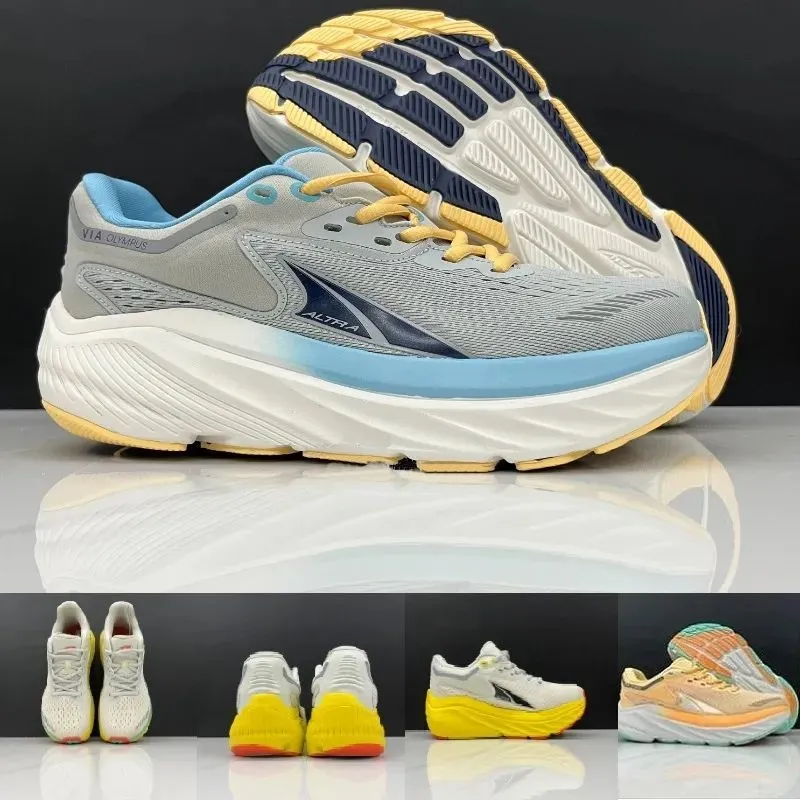 2024 New ALTRA Road Running VIA OLYMPUS 2 Shoes Womens Luxury Designer Mens Trainers Runnners Women Sneakers Black White Men Big Size 13 36 47 Free