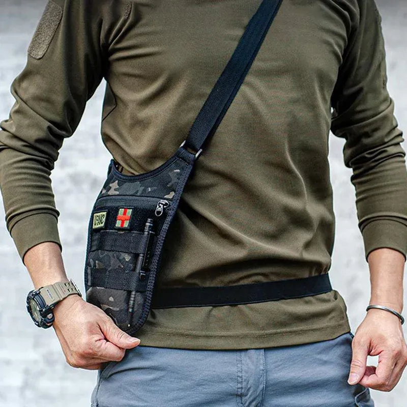 Wallets Tactical Shoulder Bag Underarm Bag Men Hidden Agent Molle Combat Shoulder Bag Outdoor Travel Wallet Phone Key Anti Theft Bag