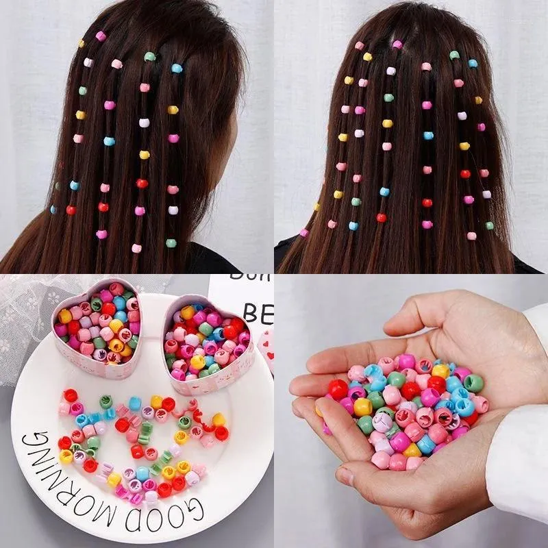 Accessoires de cheveux 30pcs / ensembles Épingles d'enfants pour les enfants mélangez la couleur de petits haricots de sucre Grande-clip tressé bébé princesse