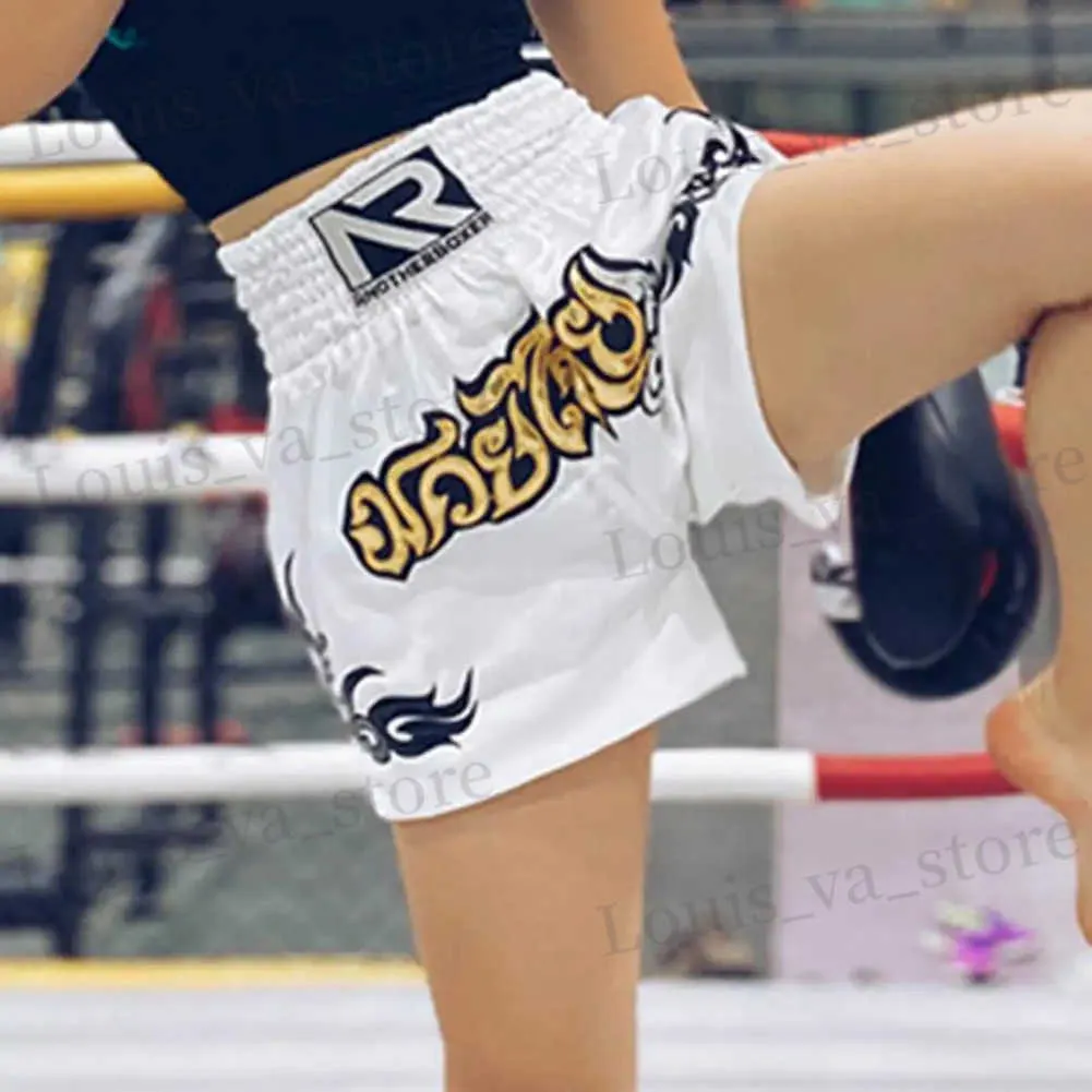 Shorts para hombres para adultos y niños Taekwondo Rope Rope Rope Taekwondo Shorts Boys and Girls Martial Arts Shorts Boxing Shorts Sports Boxing Shorts T240419