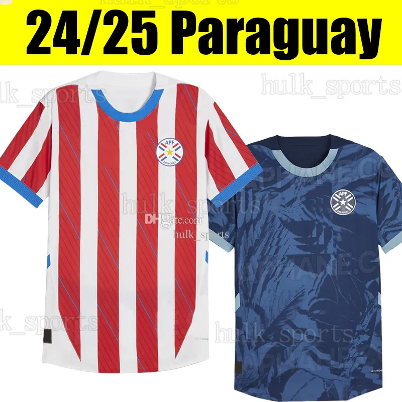 Xxxl 4xl 2024 Paraguay Soccer Jersey 24/25 Copa America Camisa 2025 Home Away Football Shirts Kit Size