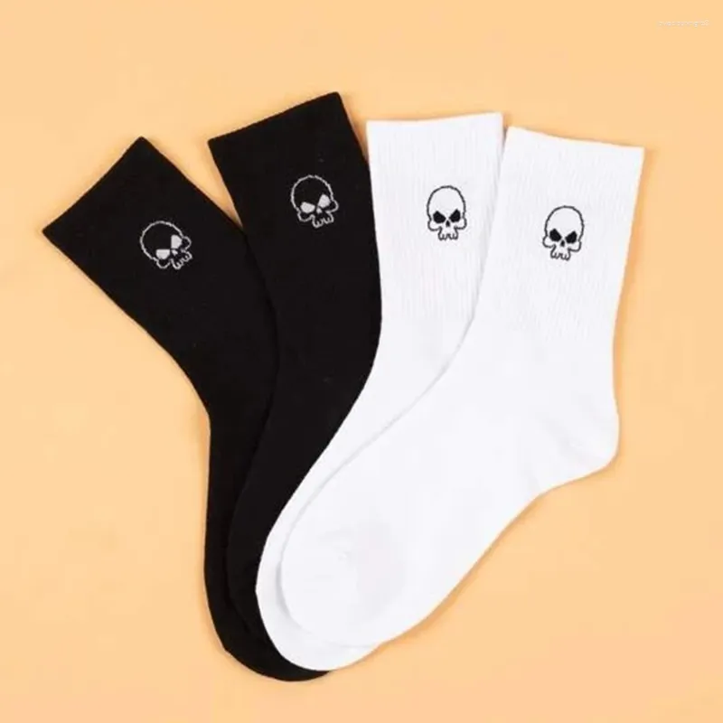 Men's Socks 2 Pairs Lot Mid Length Selling Street Sports Hip-hop Personality High-quality Fashion Women's Round Neck