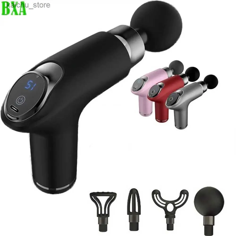 Massagers elétricos Nova Mini Mini Electric Gun Alta Frequência Fáscia Arnear Defuso Máquina de Massagem Máquina de Massagem Liberação Membrana do Pescoço Velocidade do Dispositivo de Liberação 12 Y240425