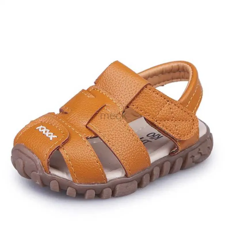 Sandalias 2020 Sandalias de playa para niños para niños Nuevos zapatos de bebé Summer Baby Baby Infusión Suave Botthip sin deslizamiento Cerrado Sabias Sandalias para niños 240419