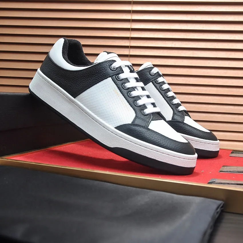 DHgate Perforated Leather Sneakers Mens Casual Sports Shoes for All Day Comfort Shoes Accessories
