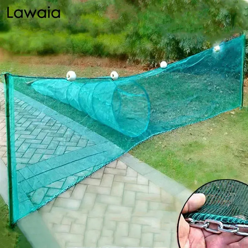 Accessories Fishing Accessories Lawaia Fishing Net Trap iron chain Sinker Deep Water Portable Fish Crab Crayfish Catcher Trap Fish Network Shr