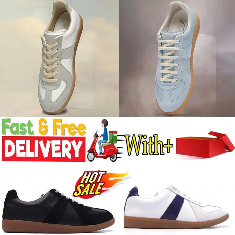 Sneakers Loafer Leather Femme Vintage Mens Designer Trainer Fashion Margieas White Casual Shoes Tennis Casual Outdoor MASION chaussures Gai Eur 36-45