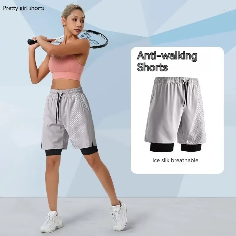 Frauen Shorts Frauen 2024 Mode komfortable Trocknungsunterhose Sommer Fitness Sport Running Trainingspunkt Sportkleidung